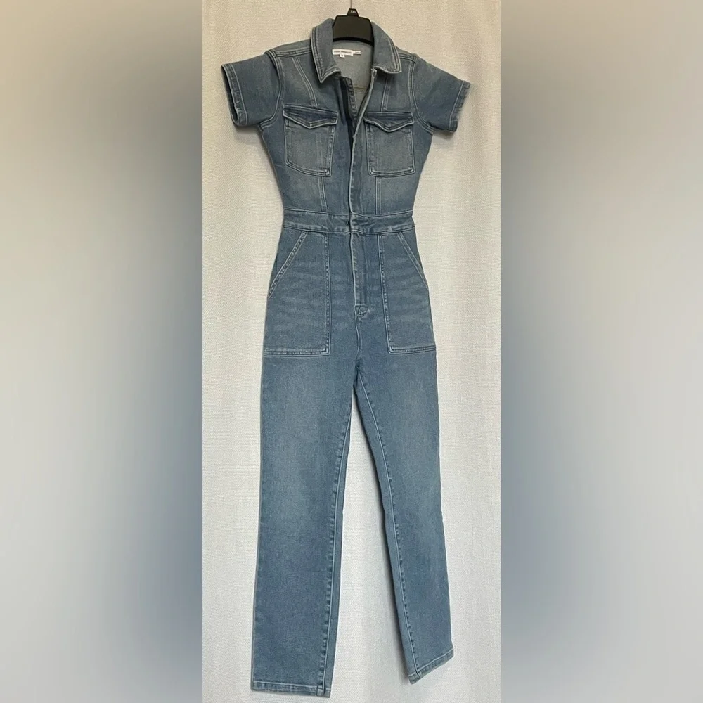 Good American denim jumpsuit - Picture 2 of 8